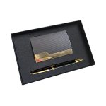 Bộ giftset 2 món hộp đựng namecard và bút ký