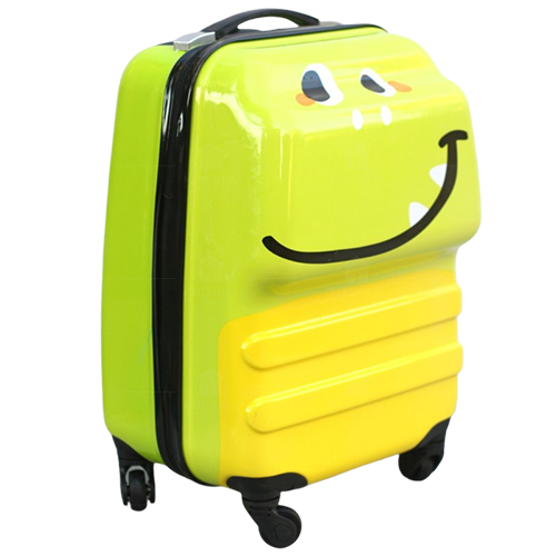 Vali trẻ em màu vàng dáng chữ nhật hình khủng long Vali trẻ em màu vàng dáng chữ nhật hình khủng long