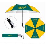 Ô dù quà tặng gấp 3 vải pongee tráng keo đen - tự động 1 chiều R55cm KQ-OD14