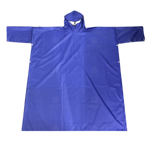 Áo mưa cài cạnh_có tay vải dù vân tổ ong Áo mưa cài cạnh_có tay vải dù vân tổ ong