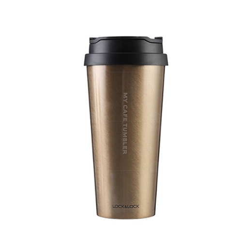 Bình giữ nhiệt bằng thép không gỉ LocknLock Clip Tumbler – LHC4151GOD – 540ml – màu gold