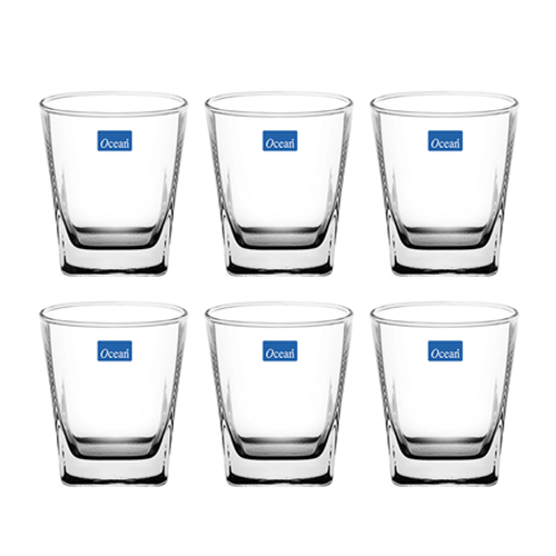 Bộ 6 cốc Ocean vuông 195ml B11007