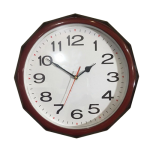 Đồng hồ treo tường tròn 32cm gỗ HD32 – số in