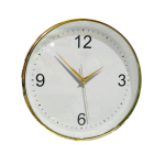 Đồng hồ treo tường vành mỏng 35cm xi vàng HD245 – số in