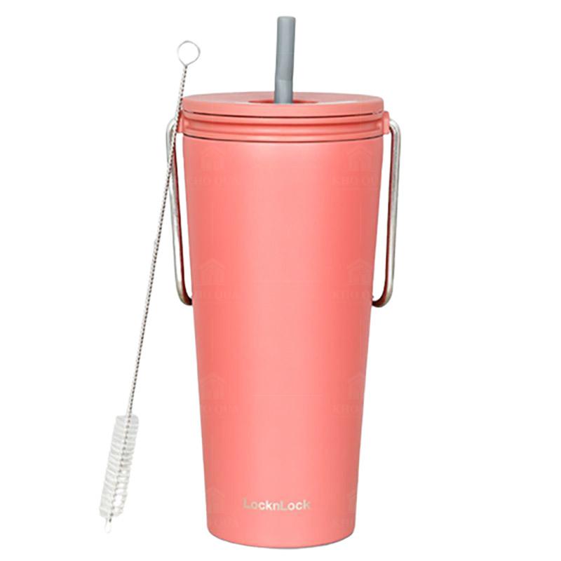 LHC4268DPIK-Binh-giu-nhiet-co-ong-hut-LocknLock-Bucket-Tumbler-with-Straw-540ml-–-Mau-hong