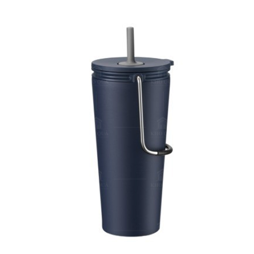 LHC4268NVY- Bình giữ nhiệt có ống hút LocknLock Bucket Tumbler with Straw 540ml – Màu xanh