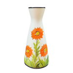 Lọ hoa Bát Tràng quà tặng in logo dáng ly men xước 26cm KQ-LH29