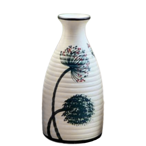 Lọ hoa dáng sóng – Men xước – H19