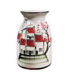 Lọ hoa ống trúc – men xước –  H24