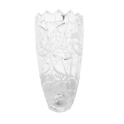 Lọ hoa thủy tinh bom trắng H25