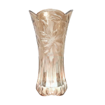 Lọ hoa thủy tinh loe vàng H30