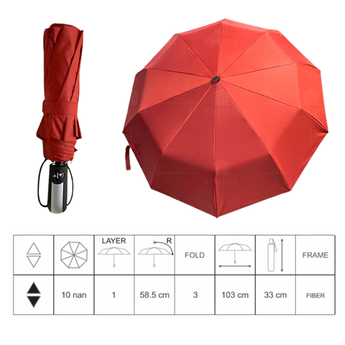 Ô gấp 3 tự động 2 chiều- 3F208TSS Ô gấp 3 tự động 2 chiều- 3F208TSS