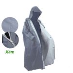 Áo mưa quà tặng in logo măng tô vải dù vân tổ ong KQ-AM13