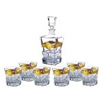 Bộ cốc thủy tinh trung quốc - bình rượu + 6 cốc - 02