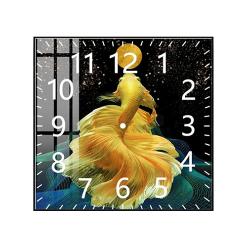 Đồng hồ tráng gương không viền hình vuông kích thước 40cm Đồng hồ tráng gương không viền hình vuông kích thước 40cm