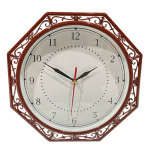 Đồng hồ treo tường đa giác 32cm sơn màu HDS14 – số in