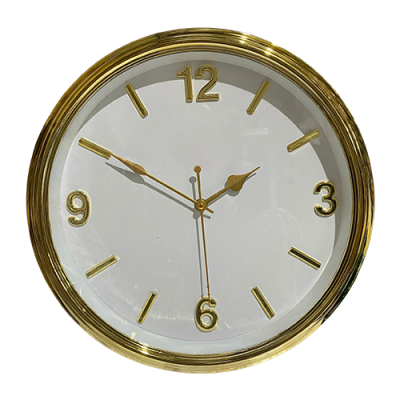 Đồng hồ treo tường tròn 35cm xi vàng HD77 – số cọc