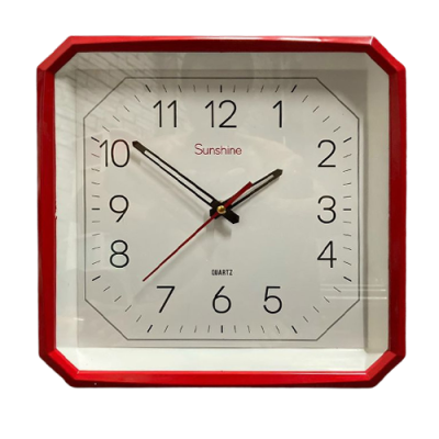 Đồng hồ treo tường vuông 30cm sơn màu HD98 – số in