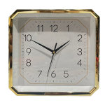 Đồng hồ treo tường vuông 30cm xi vàng HD98 – số in