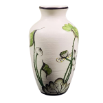 Lọ hoa dáng lộc bình – Men xước – H27