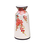 Lọ hoa dáng ly thắt – men xước – H28