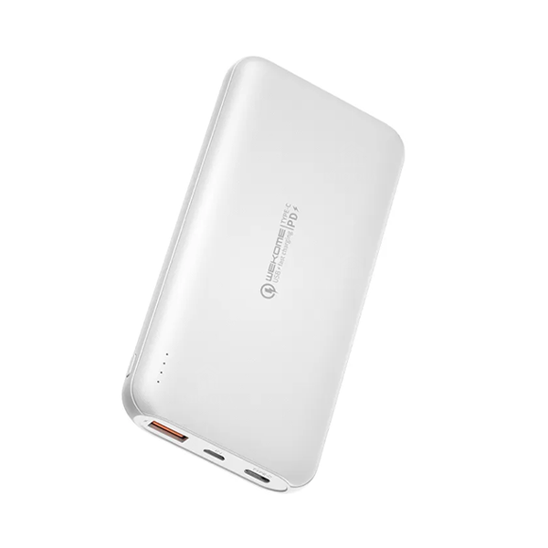 Sạc dự phòng sạc nhanh 20W QC 3.0 WK-187 10.000mAh màu trắng Sạc dự phòng sạc nhanh 20W QC 3.0 WK-187 10.000mAh màu trắng