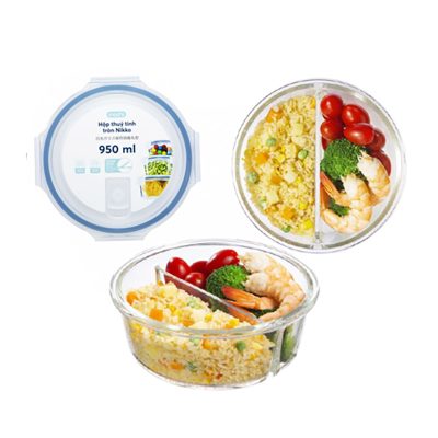 Hộp hãng  Nikko tròn – 950ml