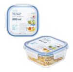 Hộp thủy tinh vuông Nikko 800 ml (2 ngăn)