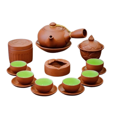 Bộ Trà Tử Sa quai chuôi – Có phụ kiện