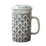 Cốc sứ lọc trà Bát Tràng - vẽ tay kĩ 3