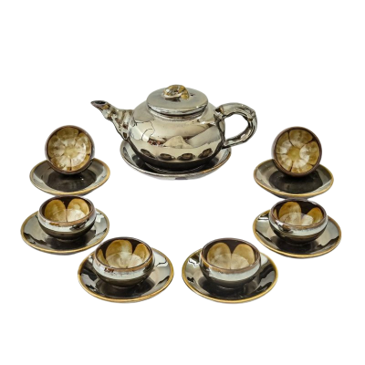 Bộ trà hỏa biến dáng đốt trúc 300ml