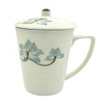 Cốc vẽ tay Bát Tràng - Cốc lipton có nắp