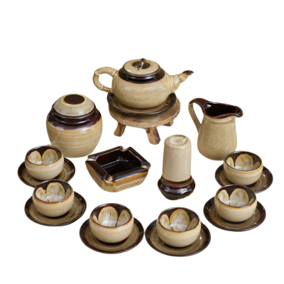 Bộ trà hỏa biến dáng đốt trúc 300ml- có phụ kiện