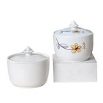 Bộ 2 hũ mứt decal – không kèm khay