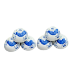 Bộ 6 bát cơm hàng trắng vẽ tay