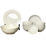 Bộ bát đĩa 10 sản phẩm MC có kẻ vàng