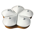 Khay mứt 5 cánh hoa khế – khay gỗ