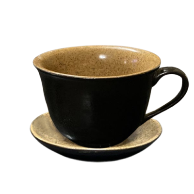 Cốc sứ cafe kèm đĩa Bát Tràng - 170ml