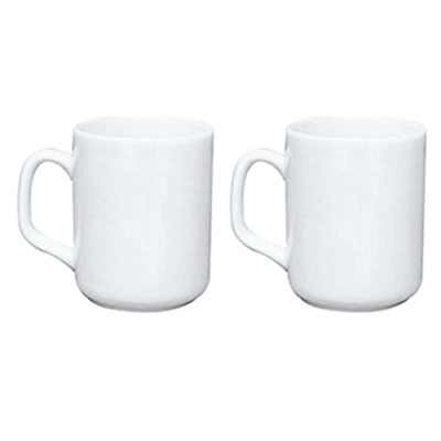 Bộ 2 cốc sứ Bát Tràng  - Cốc quai vuông