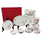 Bộ bát đĩa 11 sản phẩm (Men kem 02)