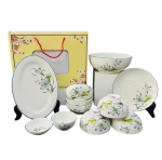 Bộ bát đĩa 11 sản phẩm (Men kem 06)
