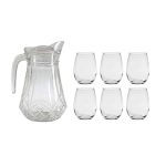 Bộ bình cốc thủy tinh - Bình + 6 cốc Ocean B13009