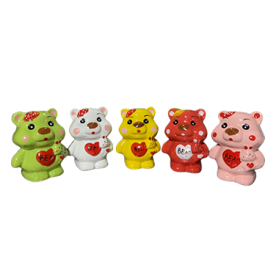 Heo đất quà tặng in logo gấu bear KQ-HĐ12