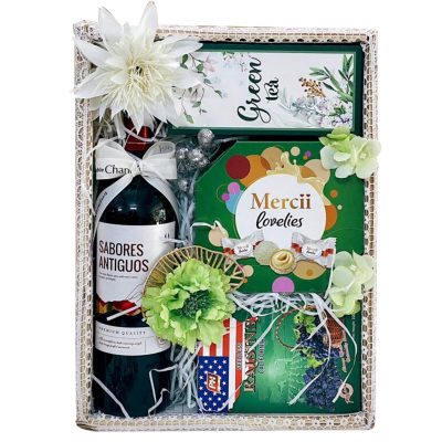 Hộp quà Tết – Khay mây – H11