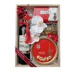 Hộp quà tết – Khay gỗ – L46 – Đỏ