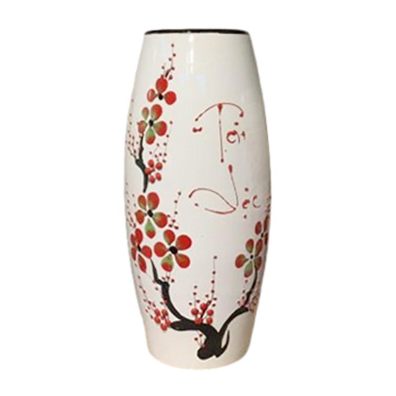 Lọ-hoa-dáng-bom-vẽ-đào Lọ-hoa-dáng-bom-vẽ-đào