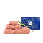 Set 3 khăn cotton (1 khăn mặt 30×50+1 khăn gội 36×80+1 khăn tắm 70×40)