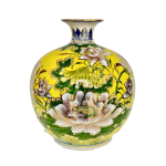 Bình hút lộc sen phú quý vẽ vàng – H30