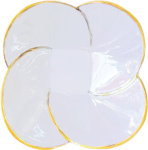 Đĩa sứ men trắng