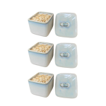 Bộ 3 hũ mứt vuông – nắp trơn